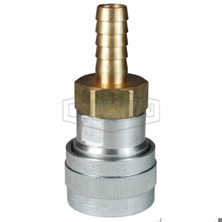 Dixon 1/2 SCHRADER COUP, 1/2 BARB ALUMINUM 4SHDS4